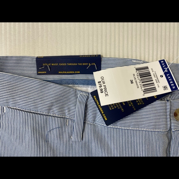 Polo Ralph Lauren Classic Fit Pinstripe Pony Short - Picture 3 of 11